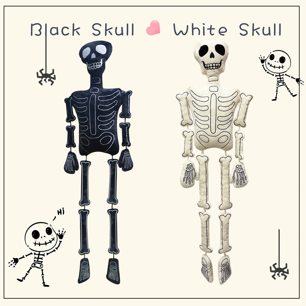 Halloween Skeleton Decoration - Halloween Skeleton Plush Doll White Bones