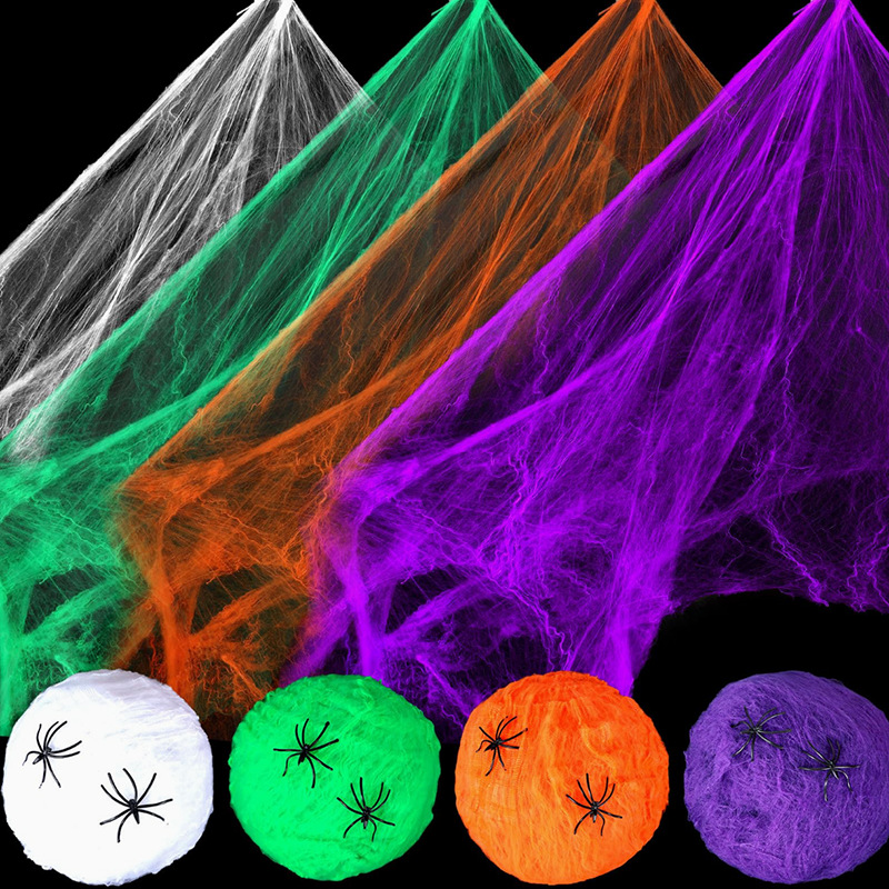Spider Web Halloween Decoration - Halloween Decoration White Spider Web Artificial