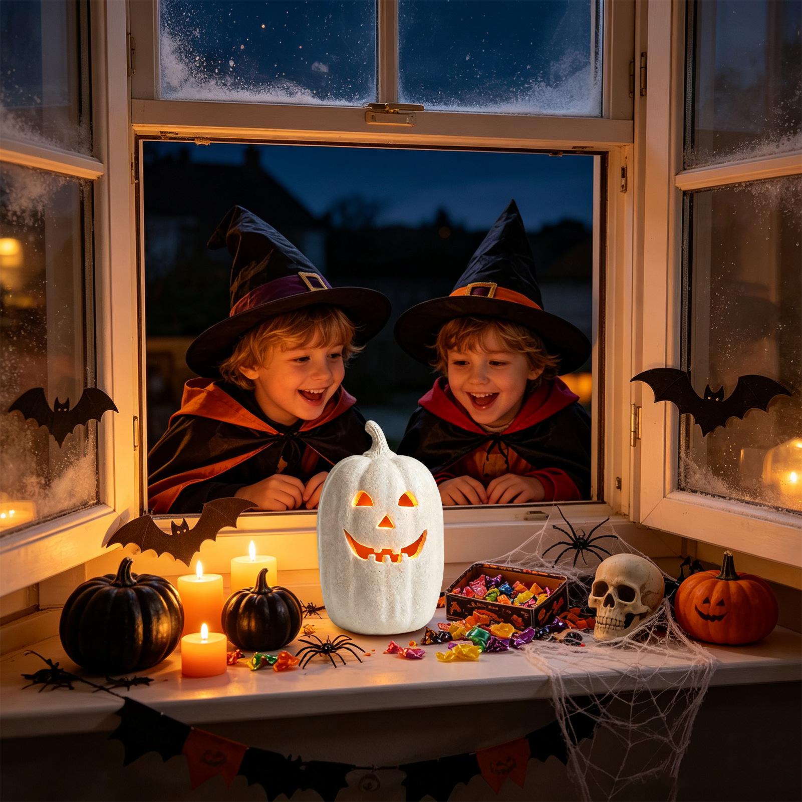 Pumpkin Lantern Halloween - Halloween Pumpkin Decor Resin Pumpkin Handmade