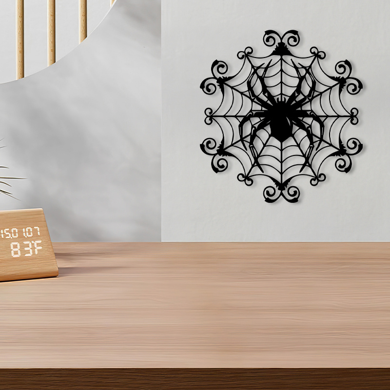 1Vintage Spider Web Metal Wall - Spider Web Halloween Decoration review and price