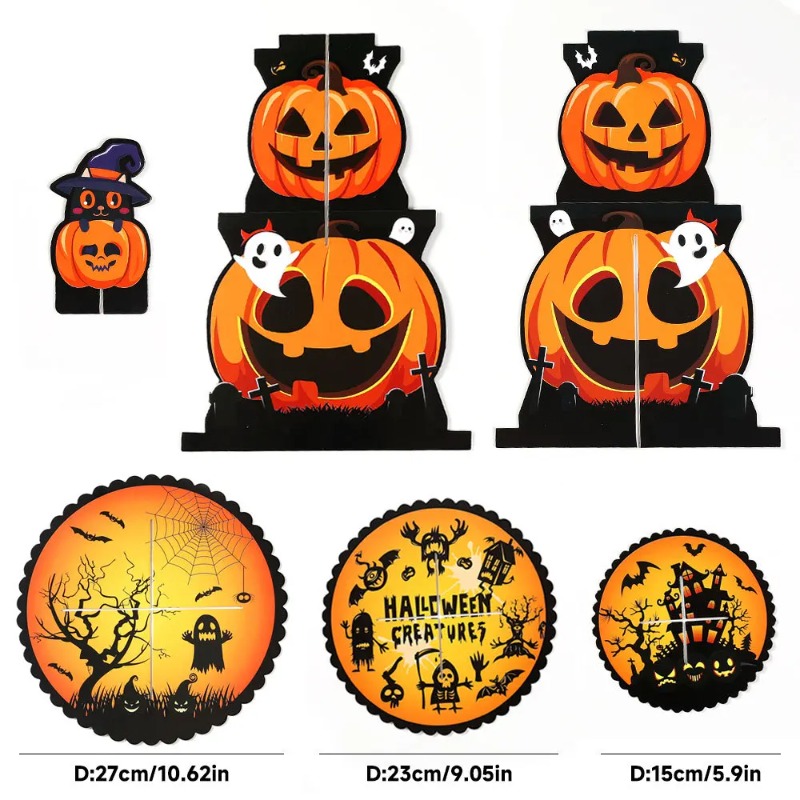 1-4PCS 3 Tier Spiderweb Desser - Spider Web Halloween Decoration review and price