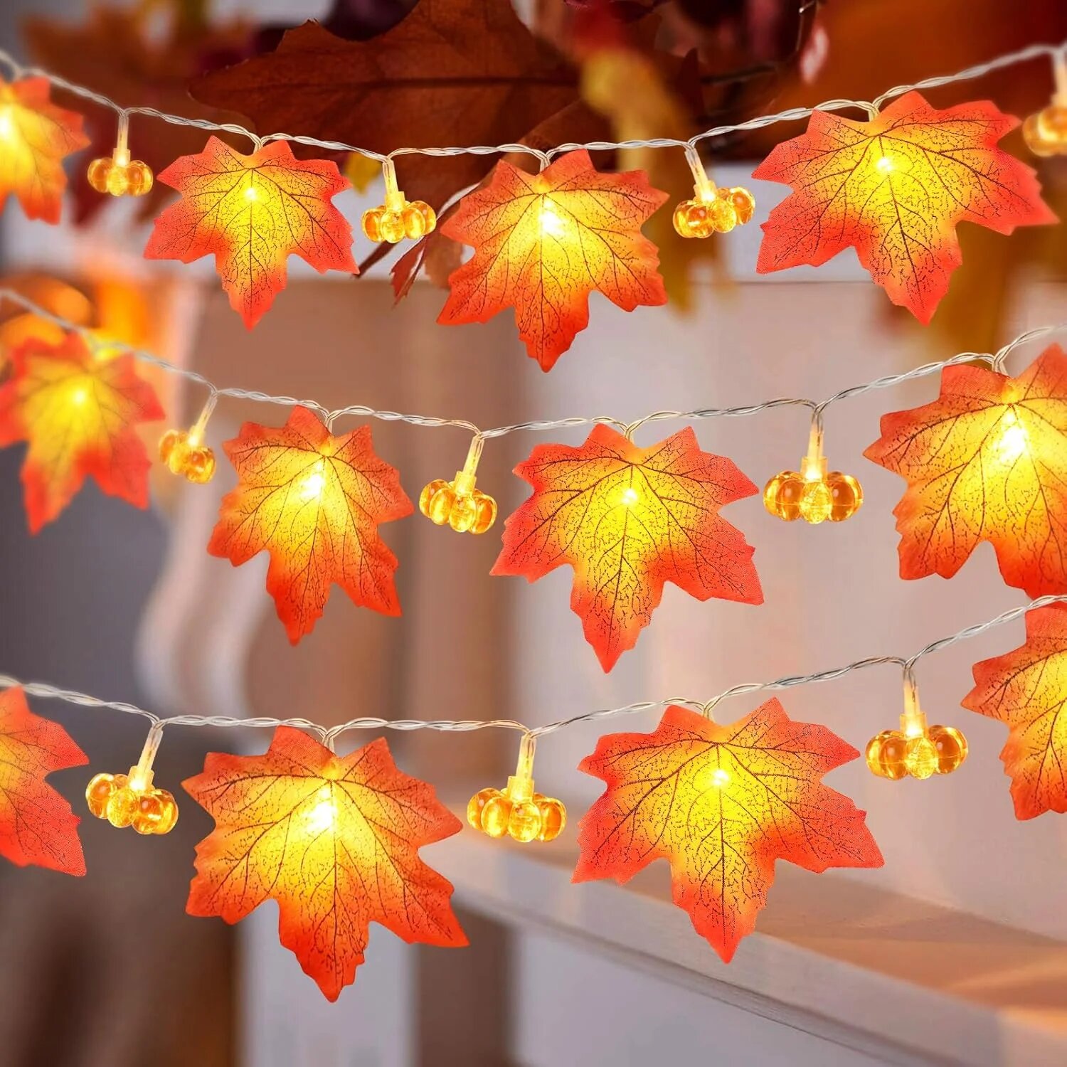 59in/118in Halloween Pumpkin M - Halloween Led String Lights Orange review and price