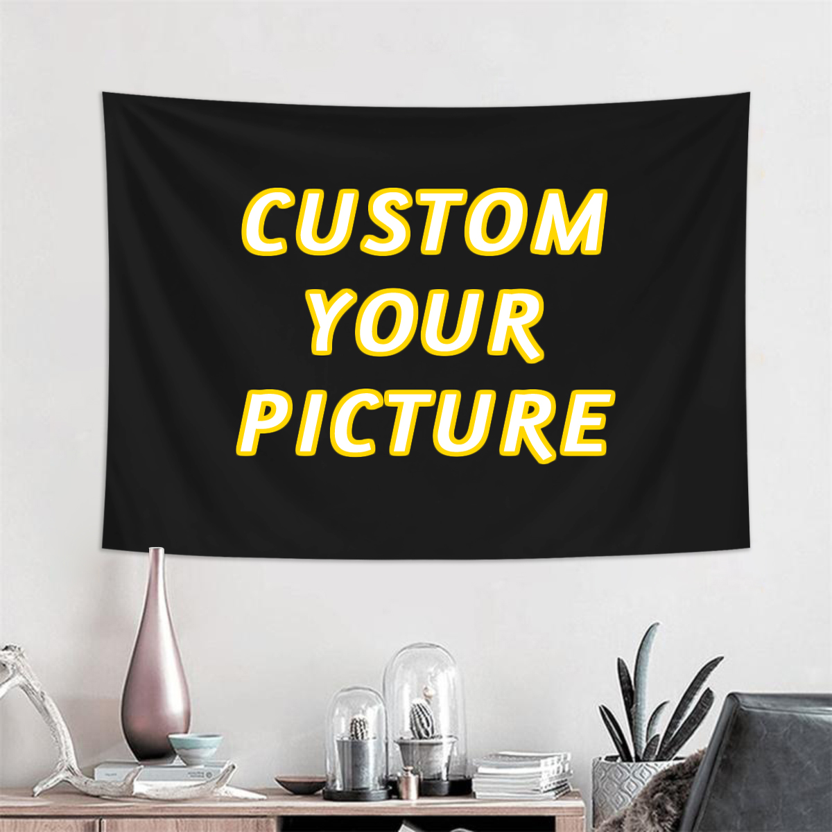 1pc Customized tapestries, cus - Halloween Party Supplies review and price