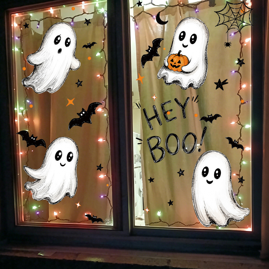 3pcs Halloween Window Decals S - Spider Web Halloween Decoration review and price