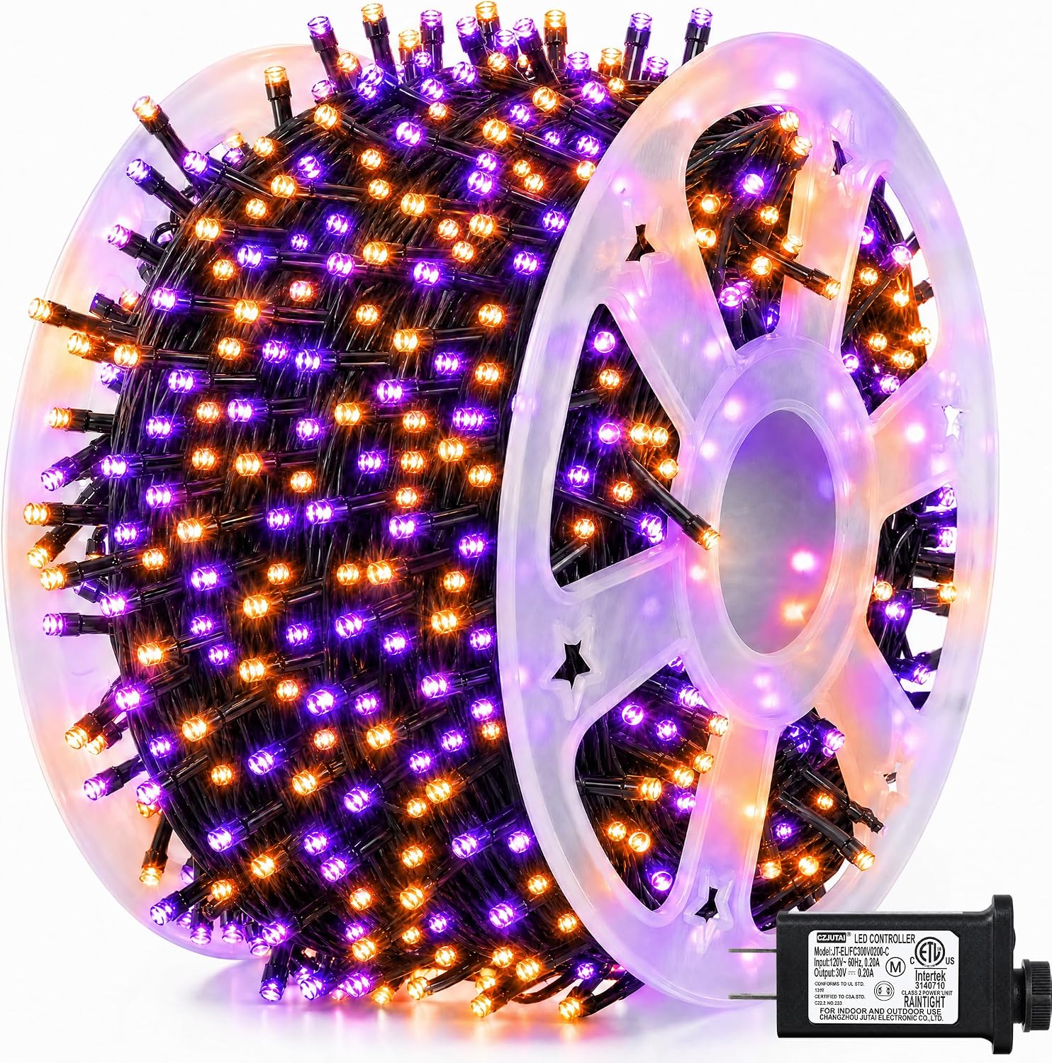 Dazzle Bright 164 FT 500 LED H - Halloween Led String Lights Orange review and price