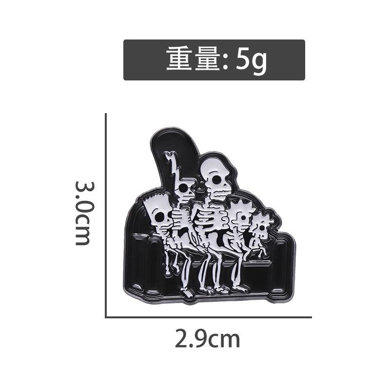 New Cartoon Anime Figure Brooc - Halloween Skeleton Decoration review and price