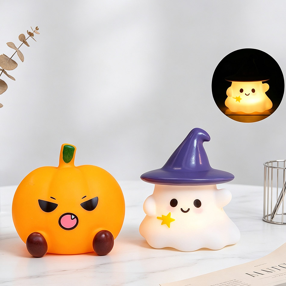 Kawaii Witch Ghost Pumpkin Sil - Halloween Pumpkin Decor Led review and price
