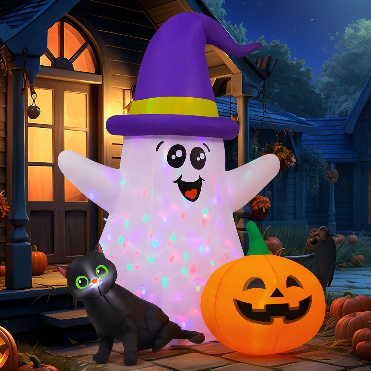 5 Feet Halloween Inflatables G - Halloween Pumpkin Decor Led review and price