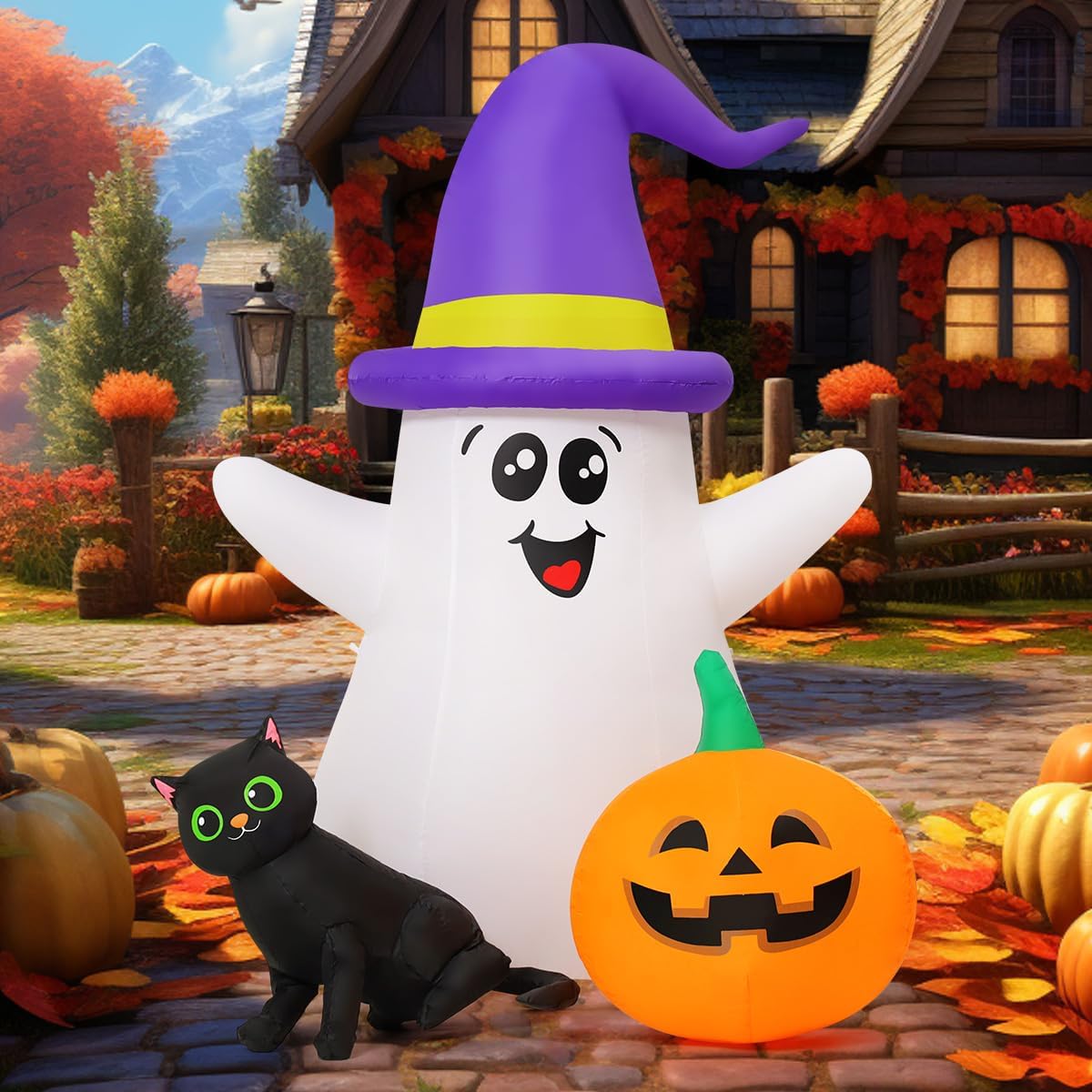 5 Feet Halloween Inflatables G - Halloween Pumpkin Decor Led review and price
