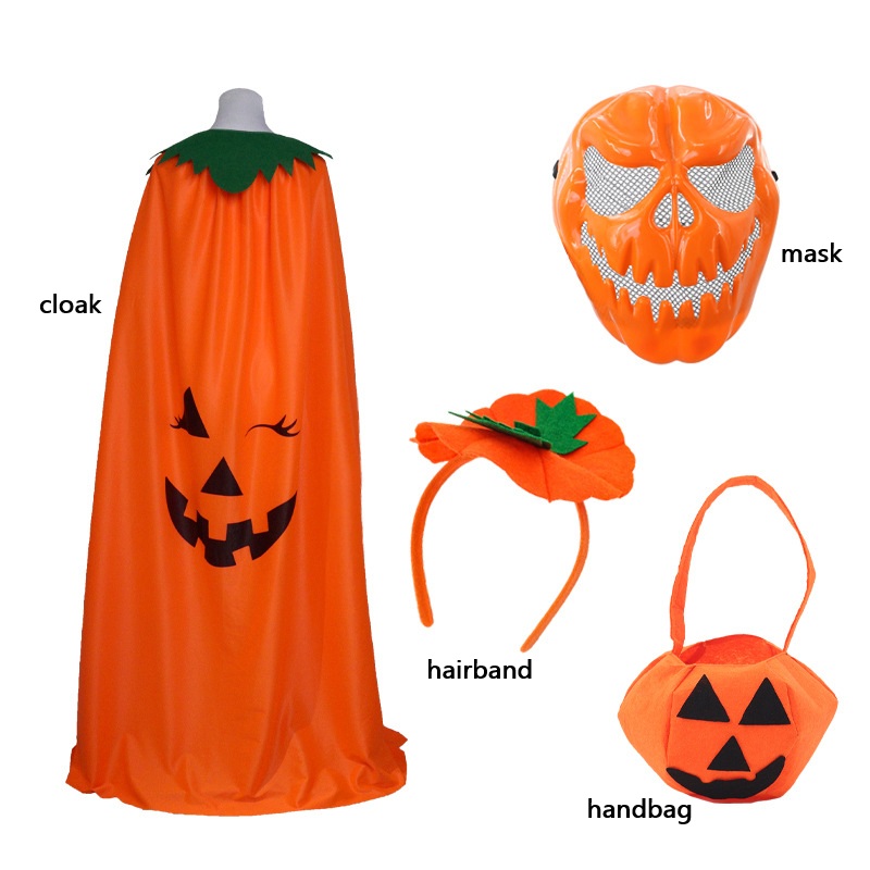Halloween Pumpkin Costume Cape - Pumpkin Lantern Halloween review and price