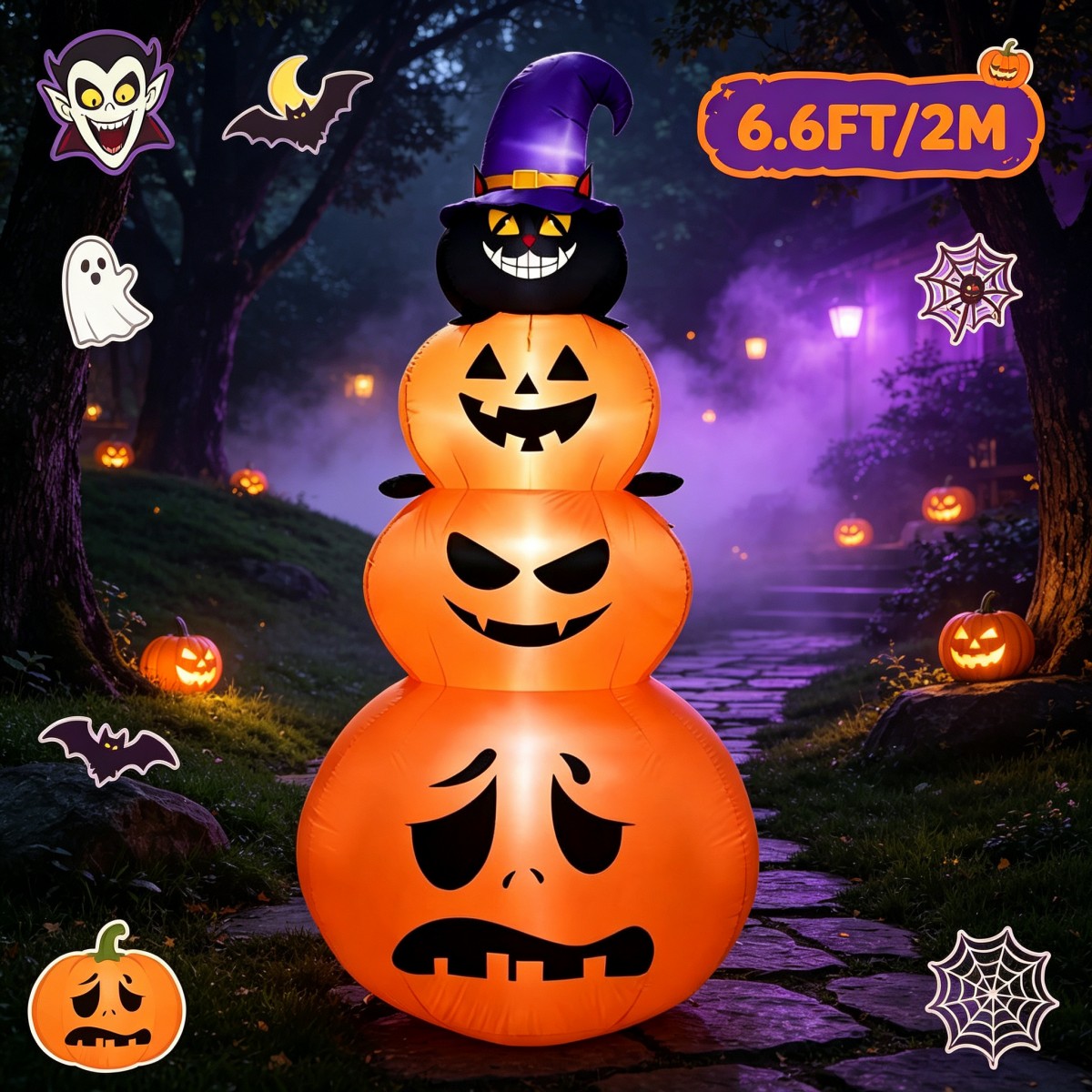 Outdoor Holiday Decorations Ha - Halloween Pumpkin Decor Led review and price