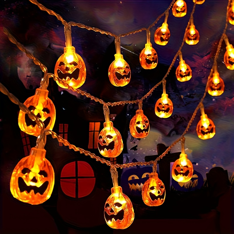 59/118in 10/20LEDs Smiling Pum - Halloween Led String Lights Orange review and price
