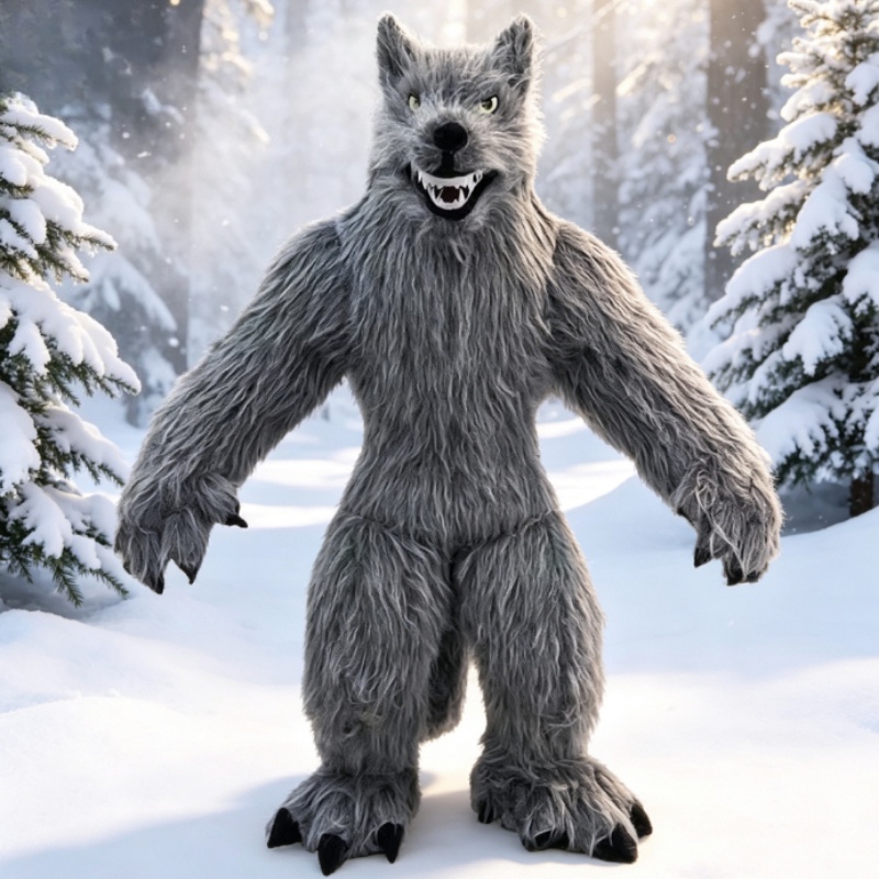 Giant Inflatable Grey Wolf Mas - Halloween Costume Adult review and price