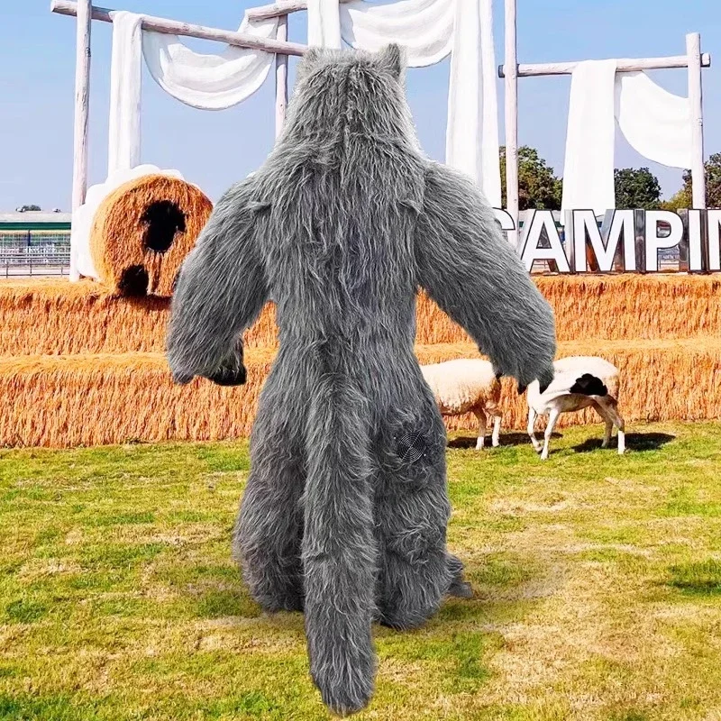 Giant Inflatable Grey Wolf Mas - Halloween Costume Adult review and price