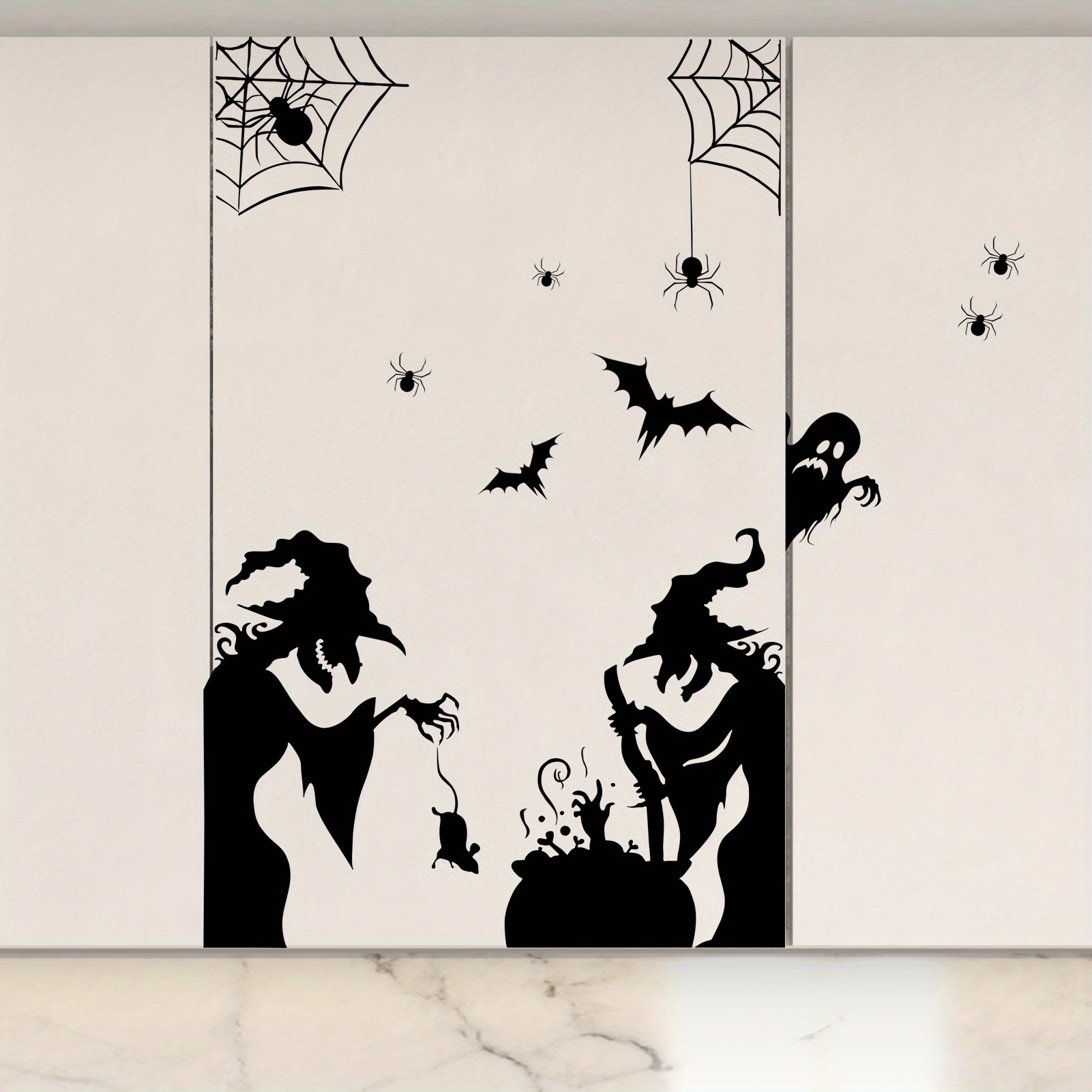 Halloween Electrostatic Window - Spider Web Halloween Decoration review and price