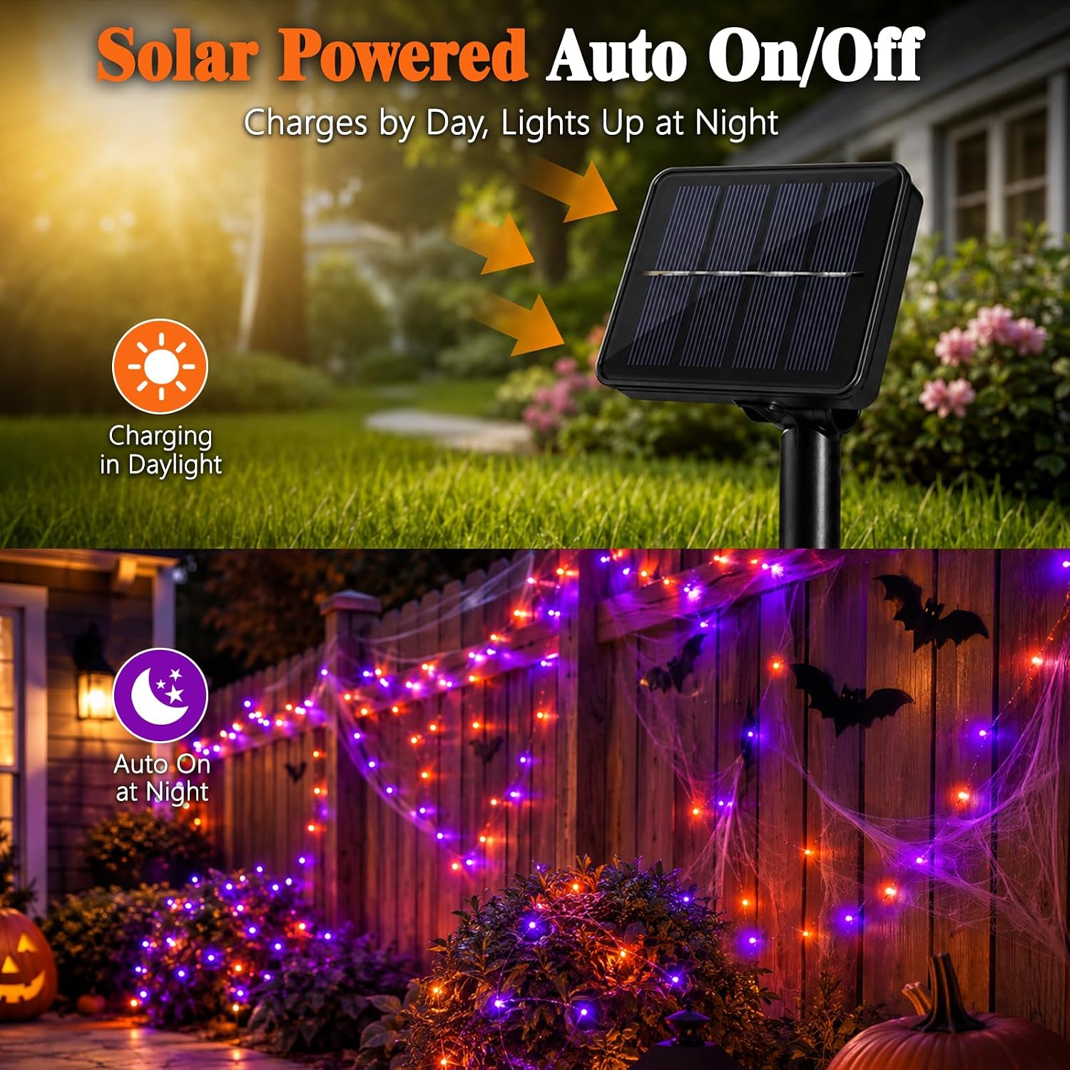 Halloween Solar Copper Wire St - Halloween Led String Lights Orange review and price