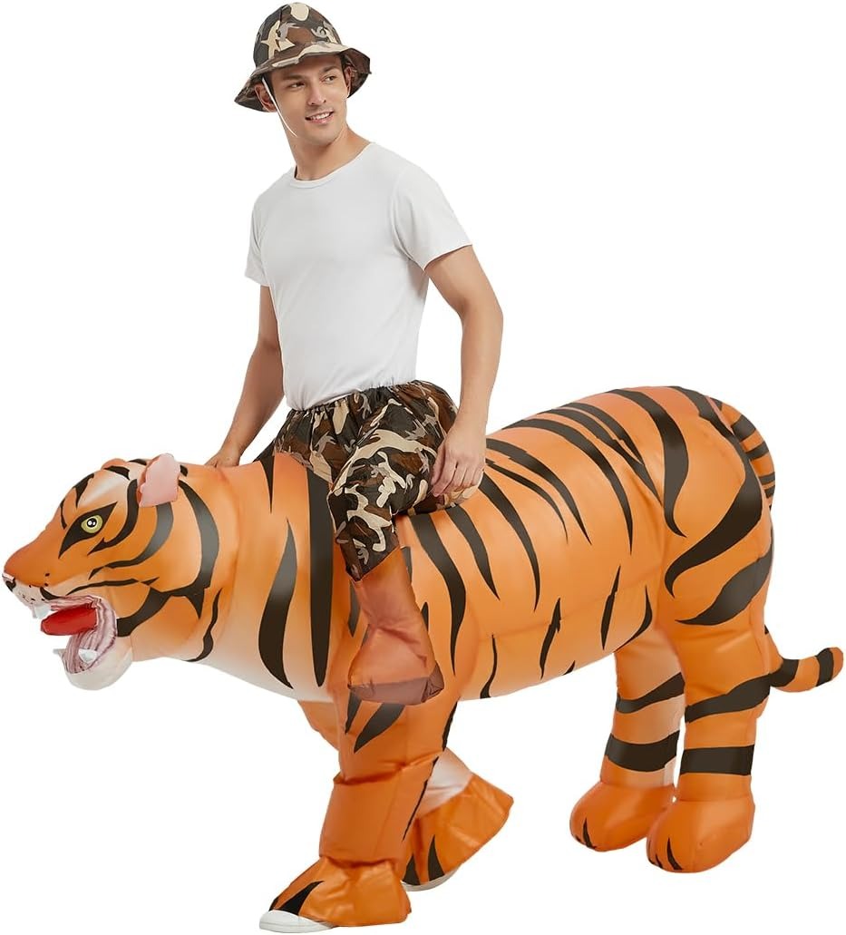 Inflatable Tiger Costume for A - Halloween Costume Adult review and price