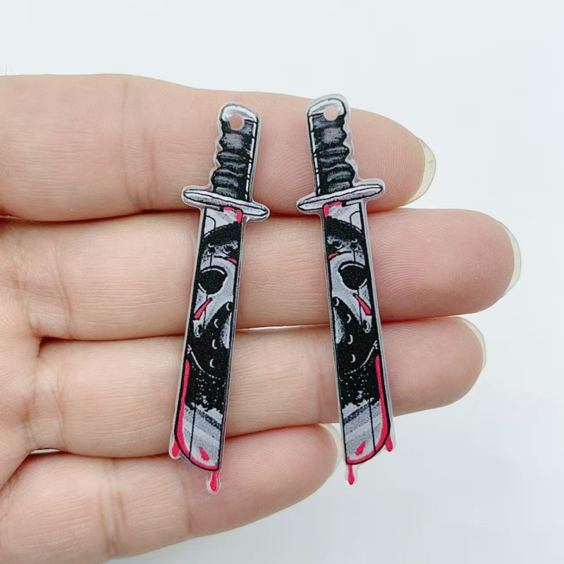 10 pieces of acrylic jewelry H - Halloween Party Supplies review and price
