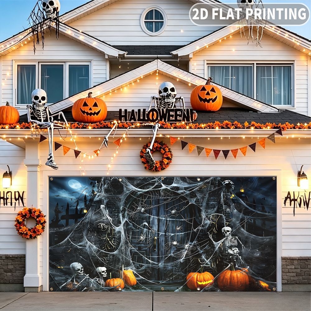 1pc 2D FLAT Halloween Party Ga - Spider Web Halloween Decoration review and price